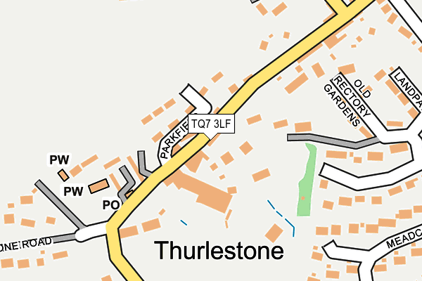 TQ7 3LF map - OS OpenMap – Local (Ordnance Survey)