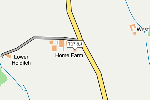 TQ7 3LJ map - OS OpenMap – Local (Ordnance Survey)