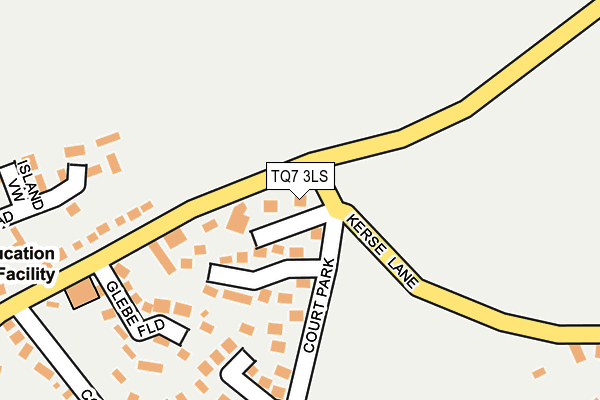 TQ7 3LS map - OS OpenMap – Local (Ordnance Survey)