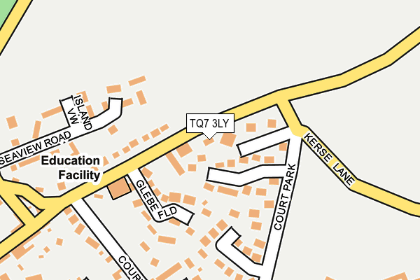 TQ7 3LY map - OS OpenMap – Local (Ordnance Survey)
