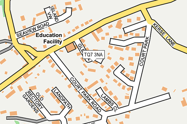 TQ7 3NA map - OS OpenMap – Local (Ordnance Survey)