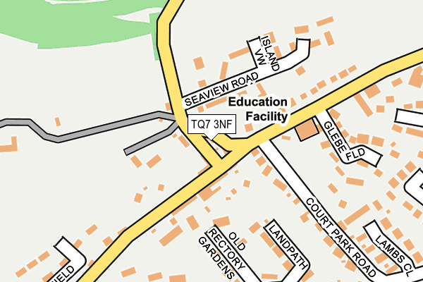 TQ7 3NF map - OS OpenMap – Local (Ordnance Survey)