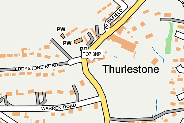 TQ7 3NP map - OS OpenMap – Local (Ordnance Survey)