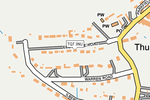 TQ7 3NU map - OS OpenMap – Local (Ordnance Survey)