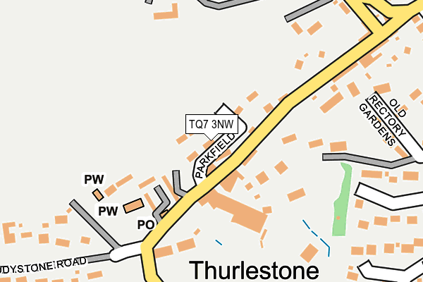 TQ7 3NW map - OS OpenMap – Local (Ordnance Survey)