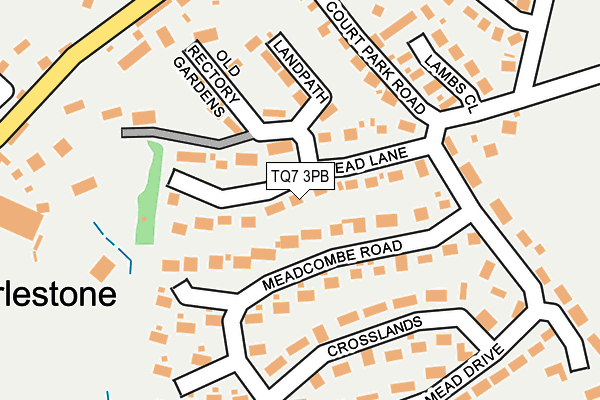 TQ7 3PB map - OS OpenMap – Local (Ordnance Survey)