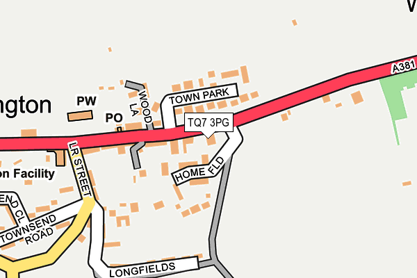 TQ7 3PG map - OS OpenMap – Local (Ordnance Survey)