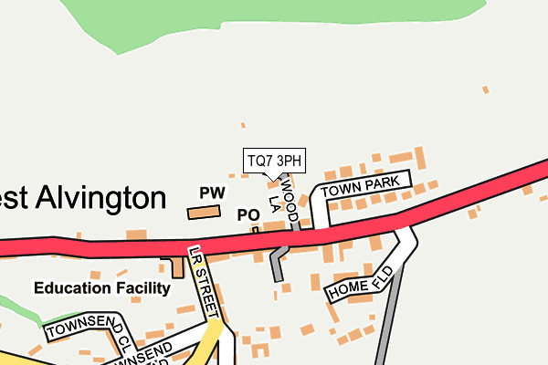 TQ7 3PH map - OS OpenMap – Local (Ordnance Survey)