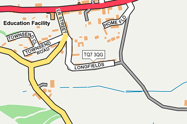 TQ7 3QG map - OS OpenMap – Local (Ordnance Survey)