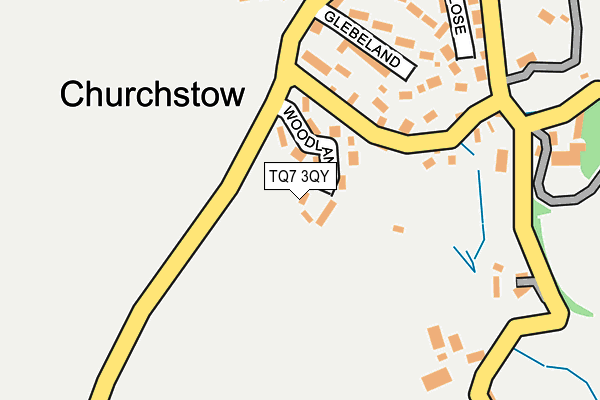 TQ7 3QY map - OS OpenMap – Local (Ordnance Survey)