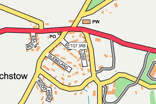 TQ7 3RB map - OS OpenMap – Local (Ordnance Survey)