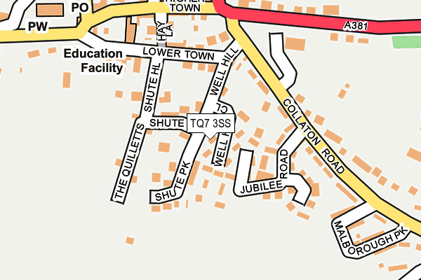TQ7 3SS map - OS OpenMap – Local (Ordnance Survey)