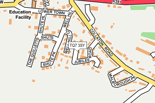 TQ7 3SY map - OS OpenMap – Local (Ordnance Survey)