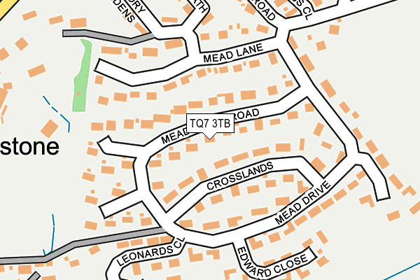 TQ7 3TB map - OS OpenMap – Local (Ordnance Survey)