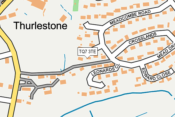 TQ7 3TE map - OS OpenMap – Local (Ordnance Survey)