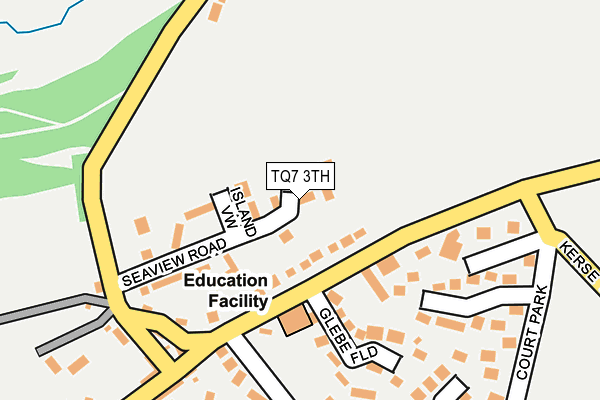 TQ7 3TH map - OS OpenMap – Local (Ordnance Survey)