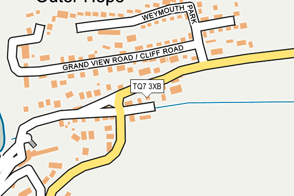 TQ7 3XB map - OS OpenMap – Local (Ordnance Survey)