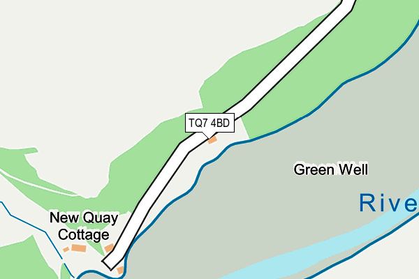 TQ7 4BD map - OS OpenMap – Local (Ordnance Survey)