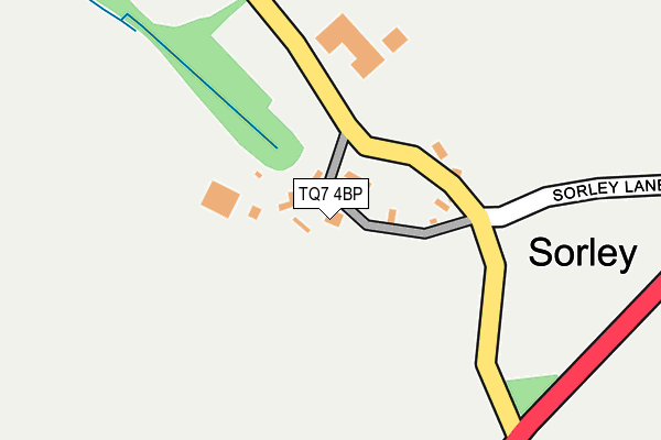 TQ7 4BP map - OS OpenMap – Local (Ordnance Survey)