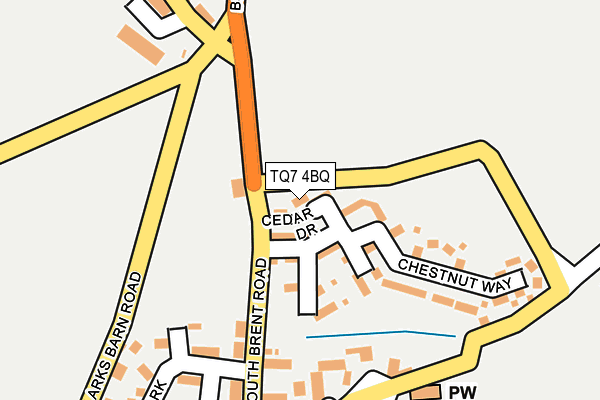 TQ7 4BQ map - OS OpenMap – Local (Ordnance Survey)