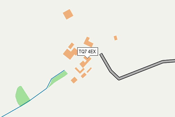 TQ7 4EX map - OS OpenMap – Local (Ordnance Survey)