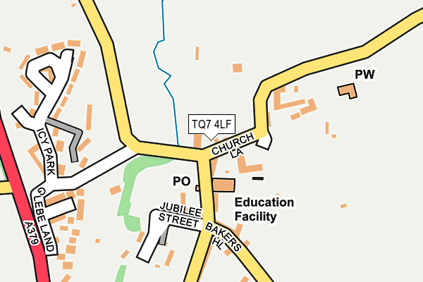 TQ7 4LF map - OS OpenMap – Local (Ordnance Survey)
