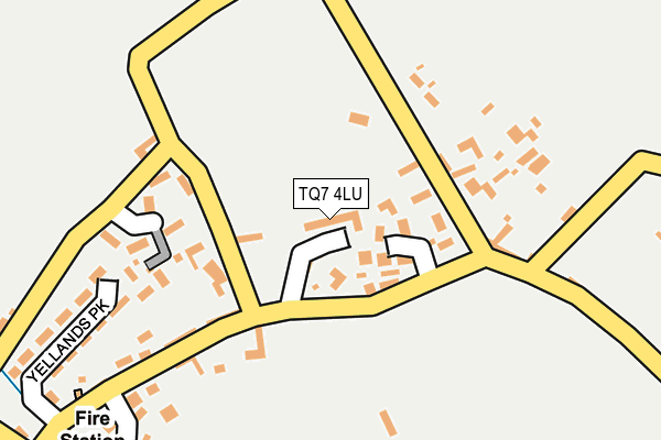 TQ7 4LU map - OS OpenMap – Local (Ordnance Survey)