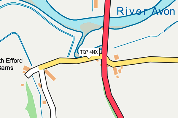 TQ7 4NX map - OS OpenMap – Local (Ordnance Survey)