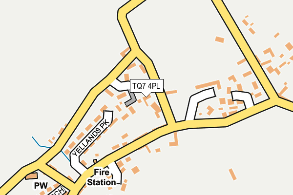 TQ7 4PL map - OS OpenMap – Local (Ordnance Survey)