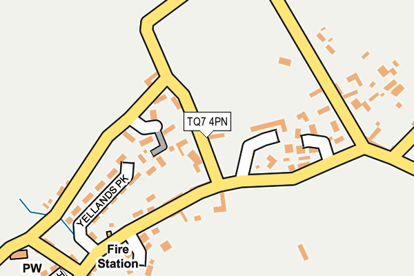 TQ7 4PN map - OS OpenMap – Local (Ordnance Survey)