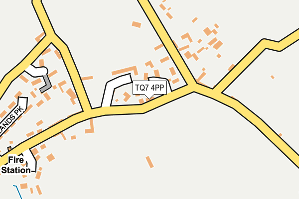 TQ7 4PP map - OS OpenMap – Local (Ordnance Survey)