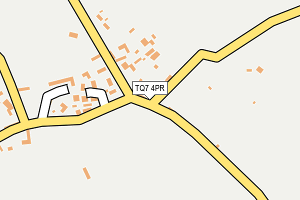 TQ7 4PR map - OS OpenMap – Local (Ordnance Survey)
