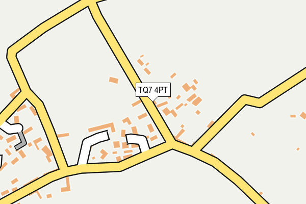 TQ7 4PT map - OS OpenMap – Local (Ordnance Survey)
