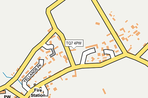 TQ7 4PW map - OS OpenMap – Local (Ordnance Survey)