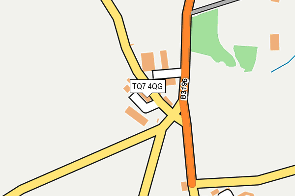 TQ7 4QG map - OS OpenMap – Local (Ordnance Survey)