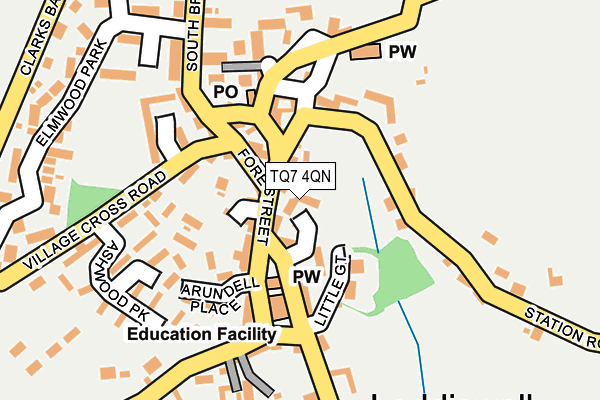 TQ7 4QN map - OS OpenMap – Local (Ordnance Survey)
