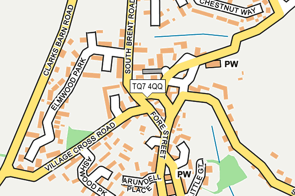 TQ7 4QQ map - OS OpenMap – Local (Ordnance Survey)