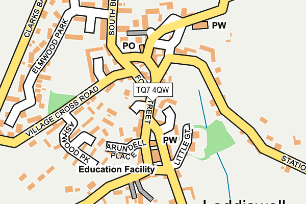 TQ7 4QW map - OS OpenMap – Local (Ordnance Survey)