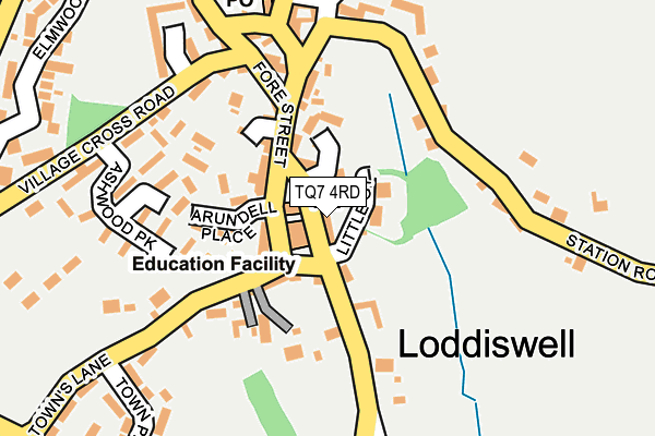 TQ7 4RD map - OS OpenMap – Local (Ordnance Survey)