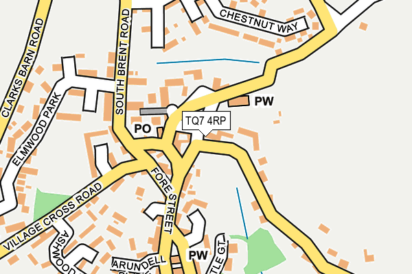 TQ7 4RP map - OS OpenMap – Local (Ordnance Survey)