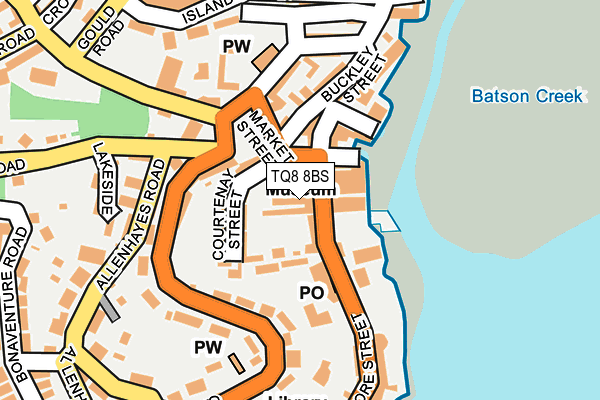 TQ8 8BS map - OS OpenMap – Local (Ordnance Survey)