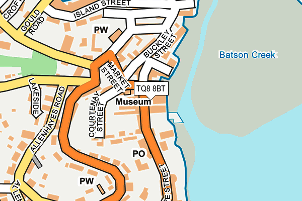 TQ8 8BT map - OS OpenMap – Local (Ordnance Survey)