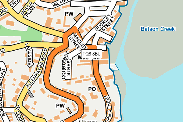 TQ8 8BU map - OS OpenMap – Local (Ordnance Survey)