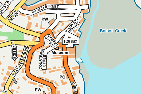 TQ8 8BX map - OS OpenMap – Local (Ordnance Survey)