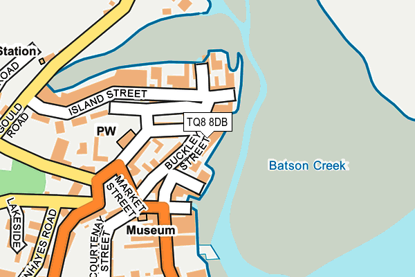 TQ8 8DB map - OS OpenMap – Local (Ordnance Survey)