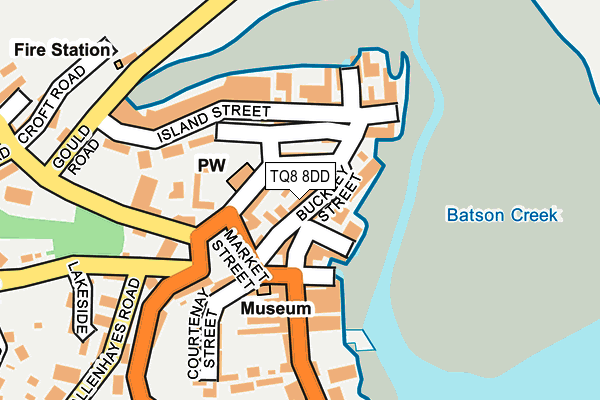 TQ8 8DD map - OS OpenMap – Local (Ordnance Survey)