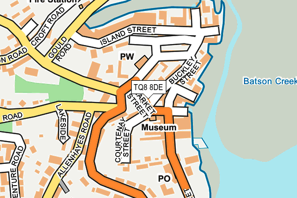 TQ8 8DE map - OS OpenMap – Local (Ordnance Survey)