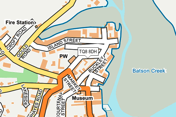 TQ8 8DH map - OS OpenMap – Local (Ordnance Survey)