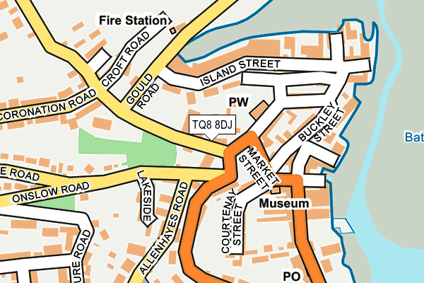 TQ8 8DJ map - OS OpenMap – Local (Ordnance Survey)