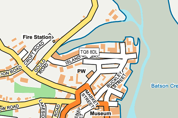 TQ8 8DL map - OS OpenMap – Local (Ordnance Survey)